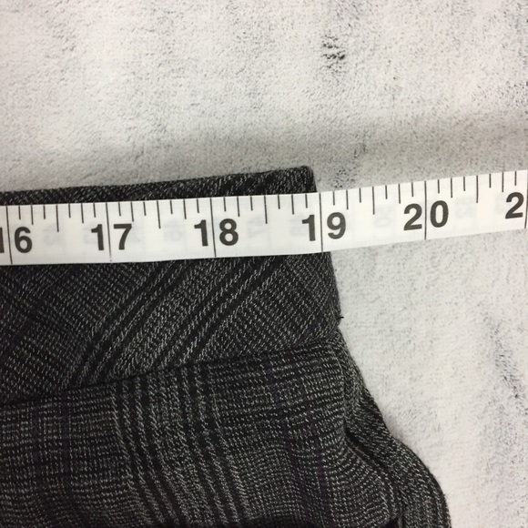 Dressbarn Grey Plaid Dress Pants Womens Plus 14W Straight Leg Office Trousers - Picture 7 of 11